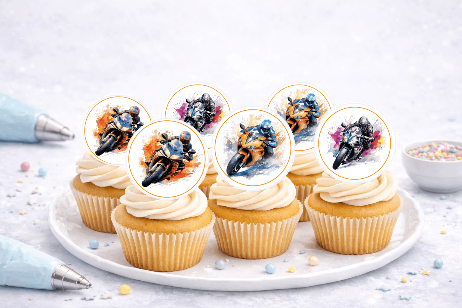 Muffinaufleger Motorrad