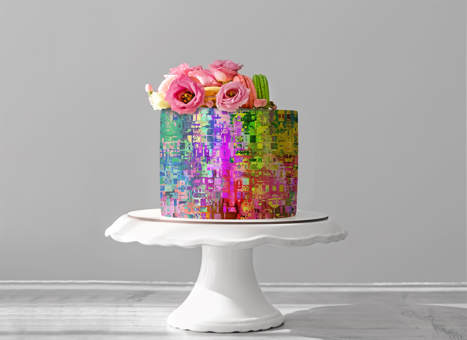Deko Fondant bunt