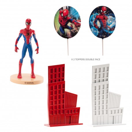 Spiderman Cake Topper Dekorations Set