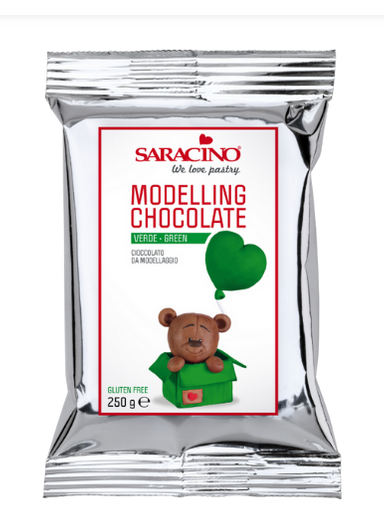 Saracino Modellierschokolade grün verde 250g 