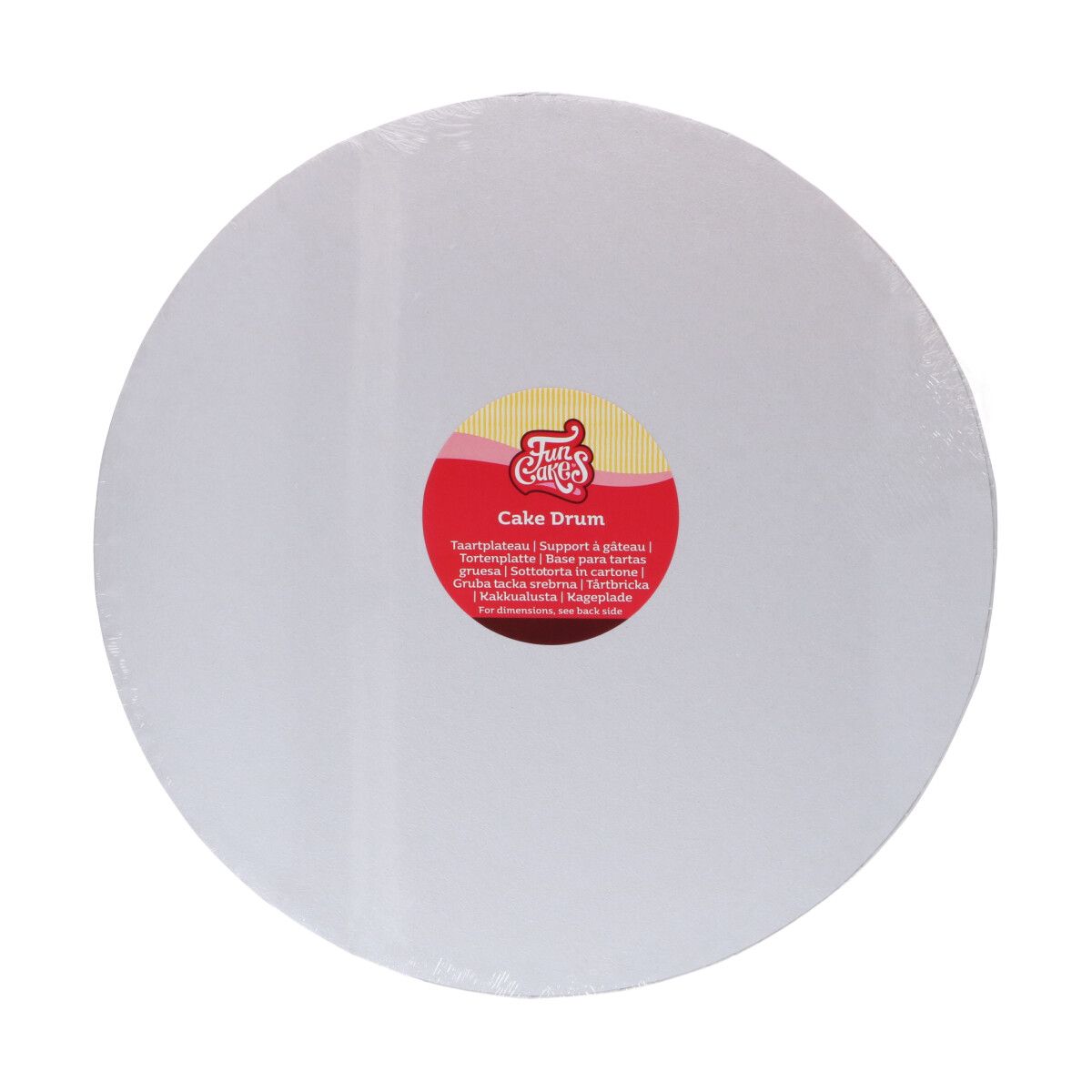 Tortenplatte rund, weiß, 35 cm, 12 mm stark