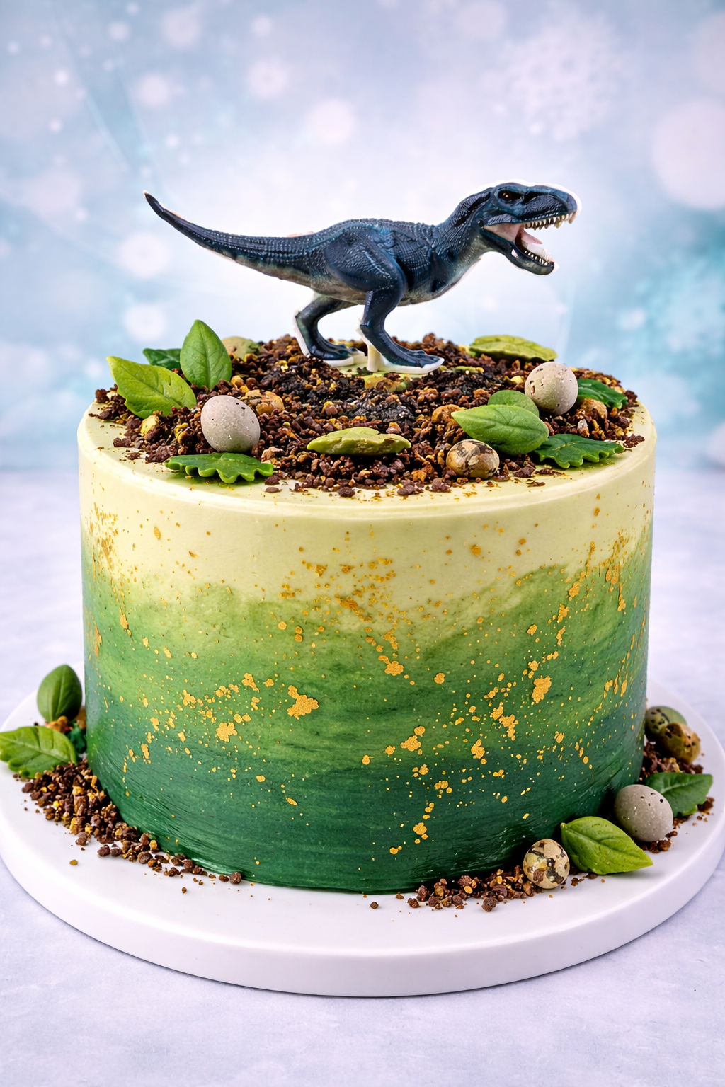 Cake Topper Dinosaurier – Handgefertigter Tortendekor in Dinosaurier-Design