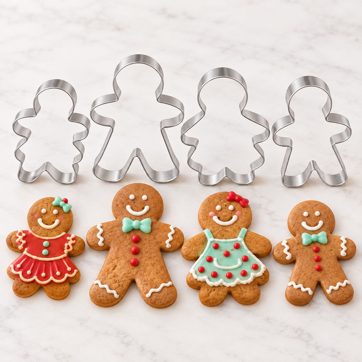 Ausstecher-Set Lebkuchen Familie – 4-teilig