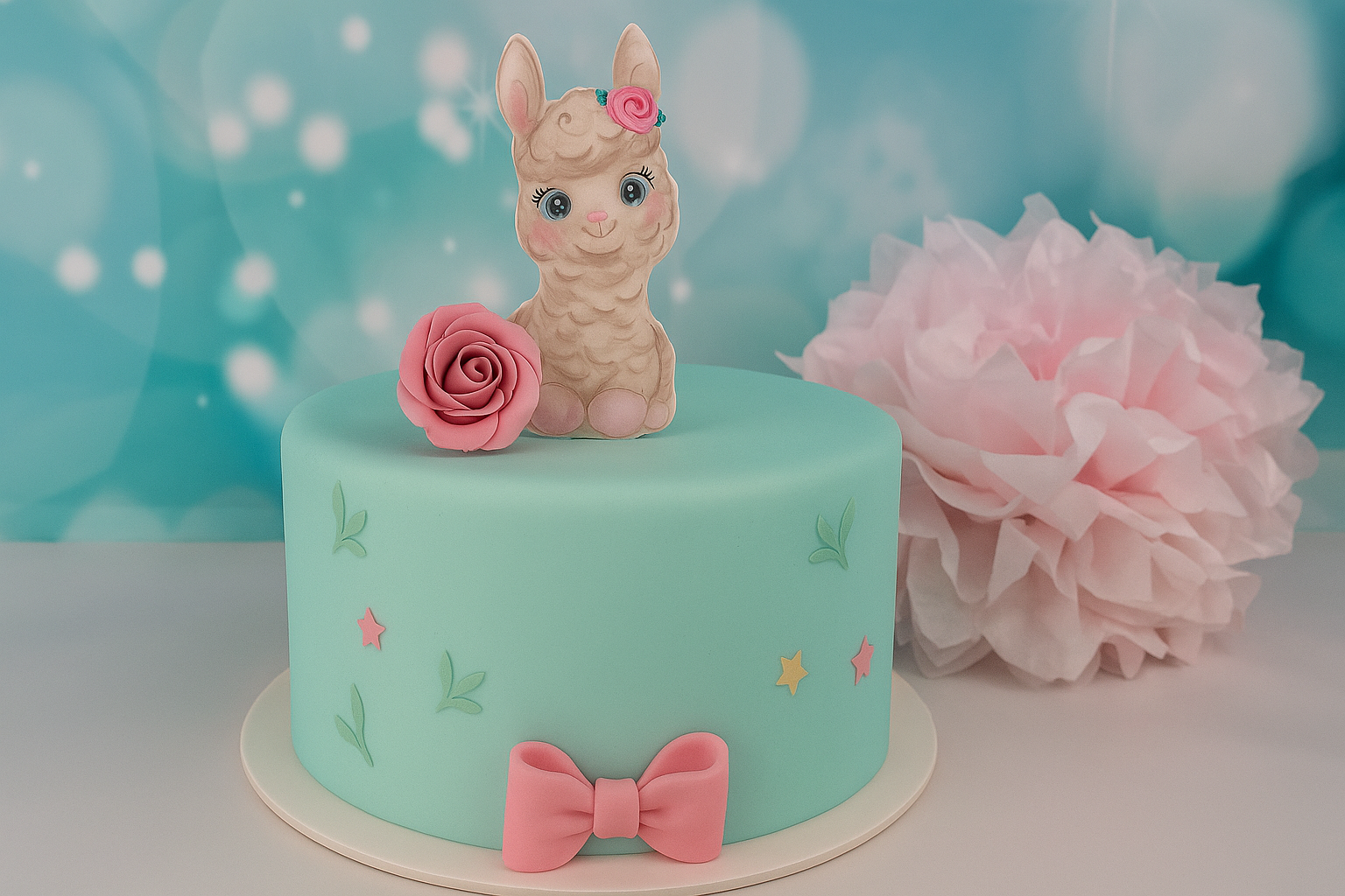 Cake Topper Alpaka