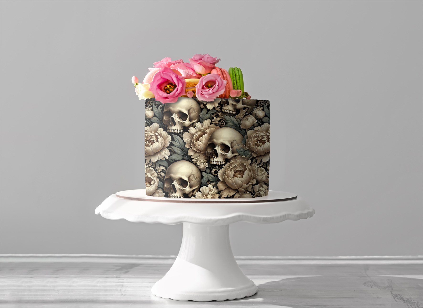 Deko Fondant Halloween Totenkopf