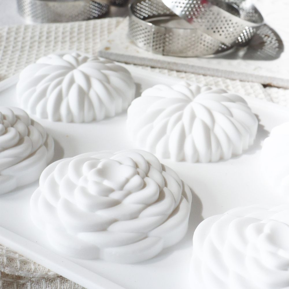 Silikonform 3D „Saint-Honoré“ Ø7 cm – für elegante Mini-Tartelettes