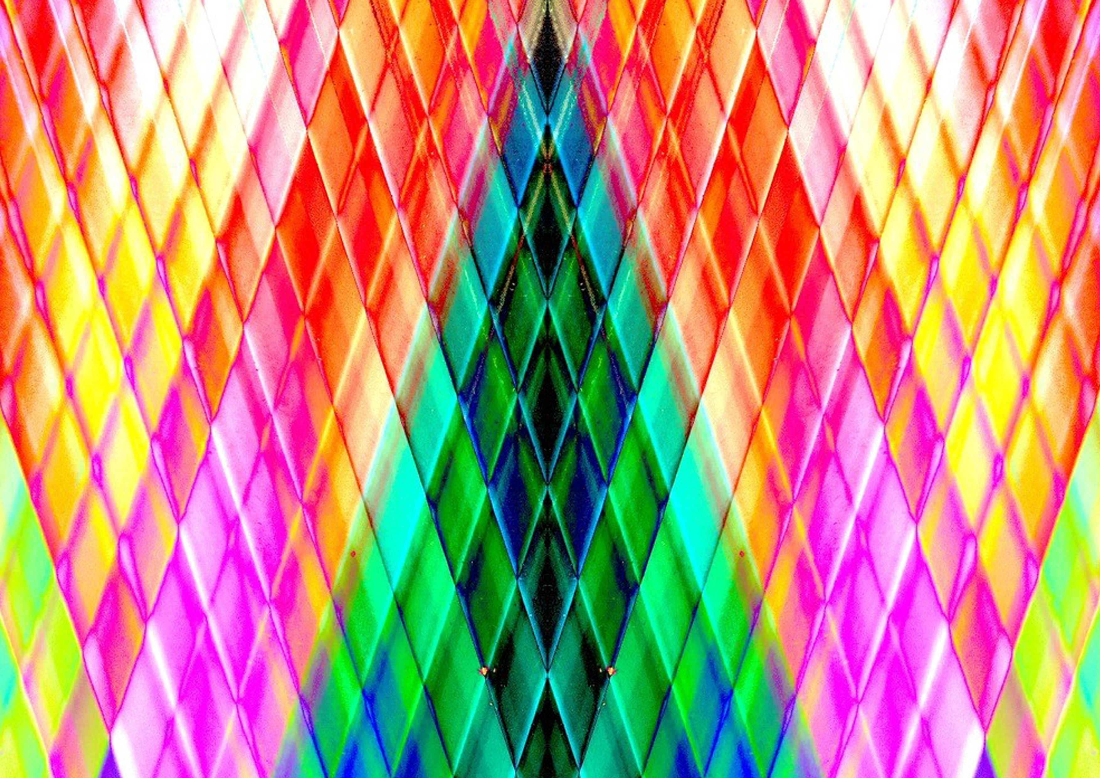 Deko Fondant Regenbogenfarben Karomuster