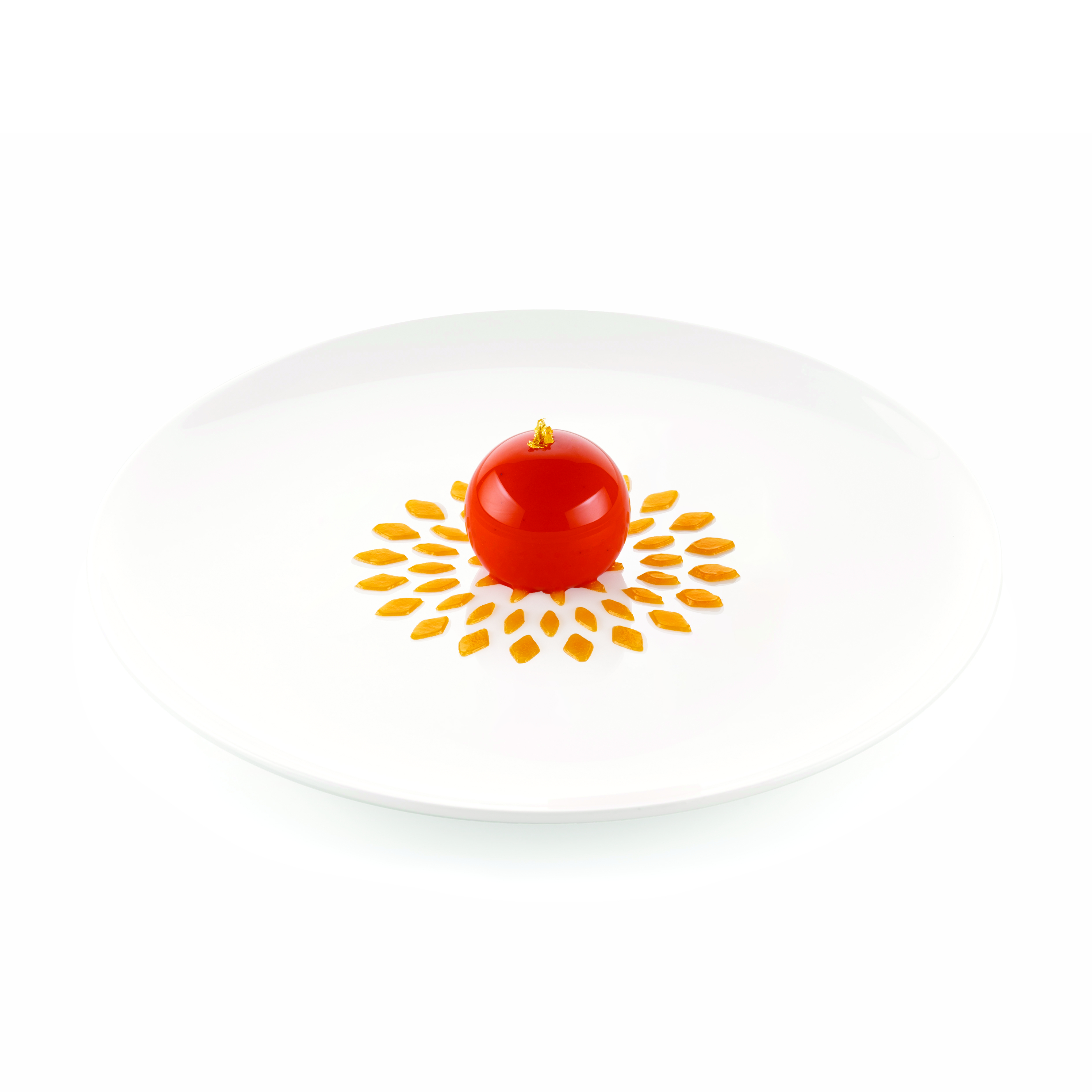 Schablone FIORE DI LOTO - SET 2 SILICONE MOULDS ø100 H 1 MM