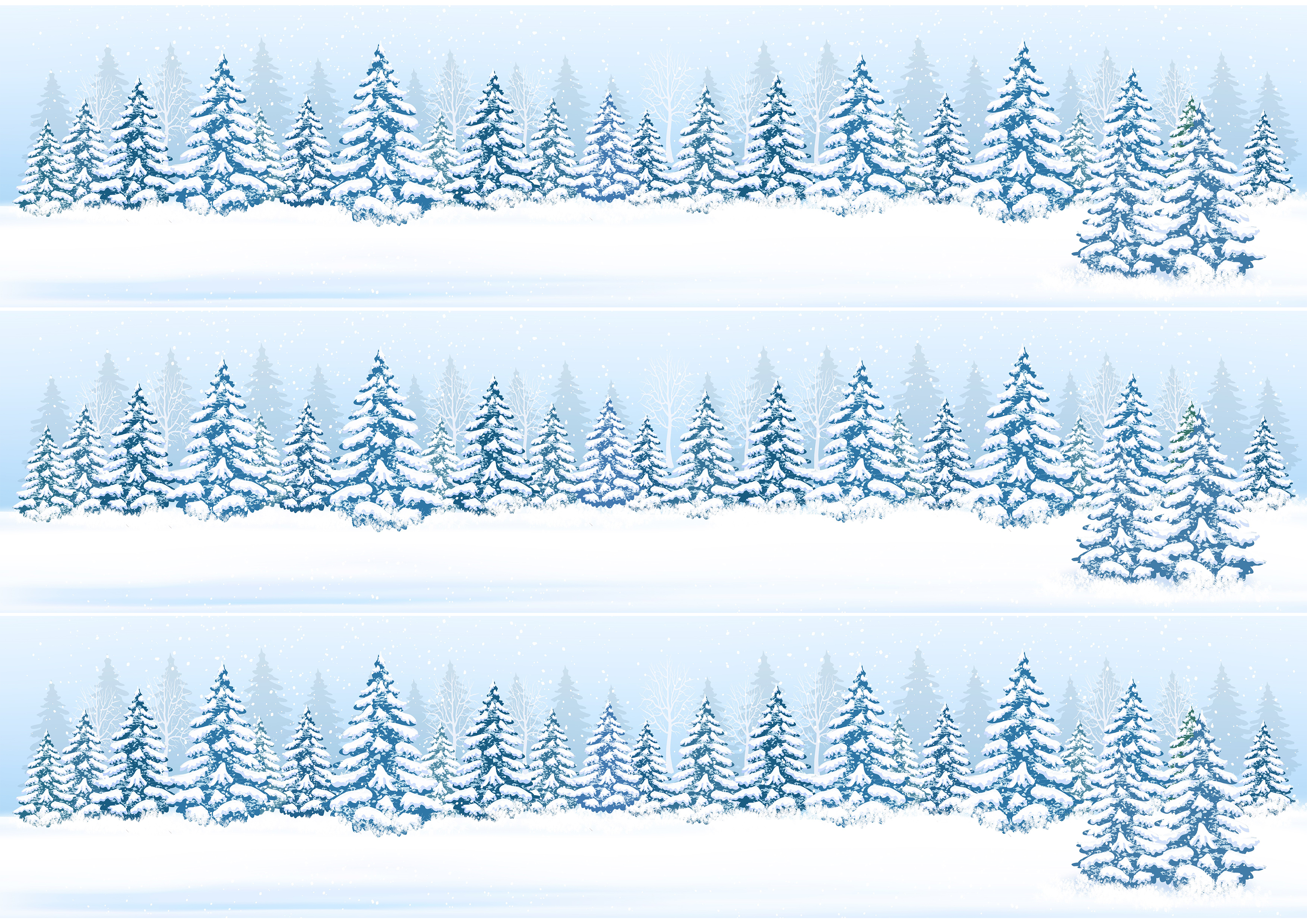 Tortenband Winterlandschaft