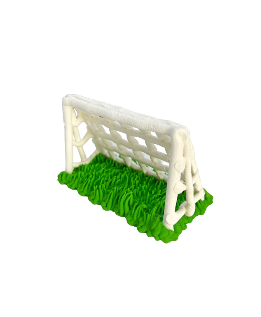 Essbares Fußballtor aus Zuckermasse – ca. 8 cm