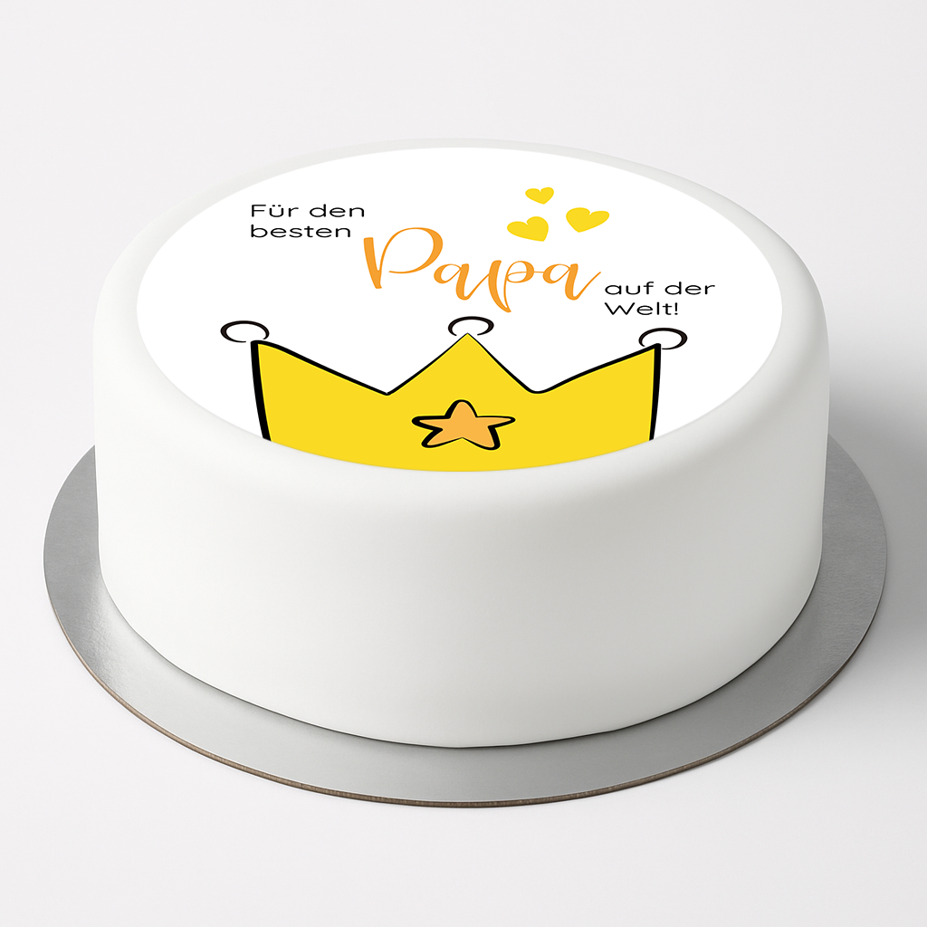 Tortenaufleger Bester Papa/Vatertag