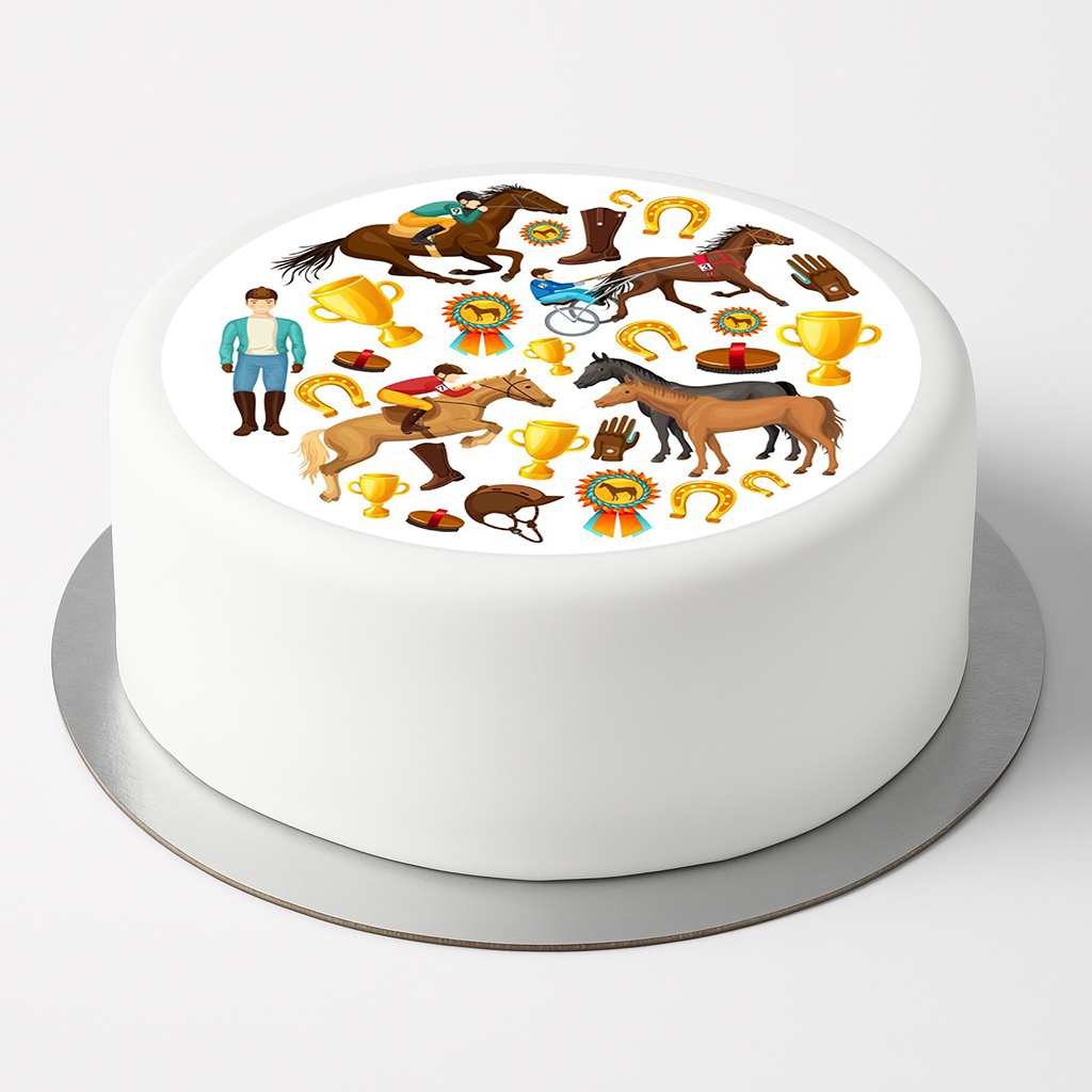 Tortenaufleger Pferde