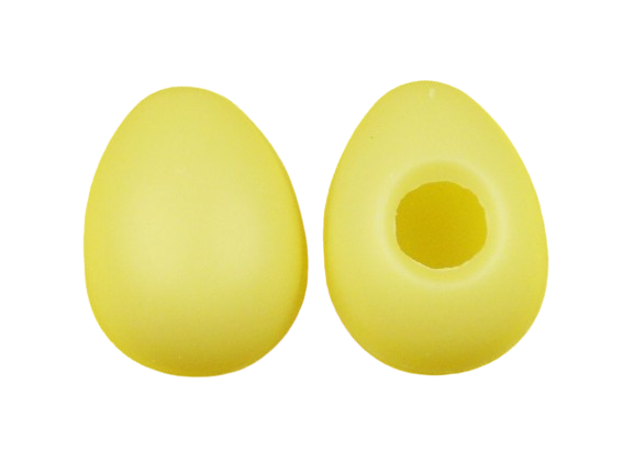 1 Folie Hohlkörper Mini-Eier Weiß 