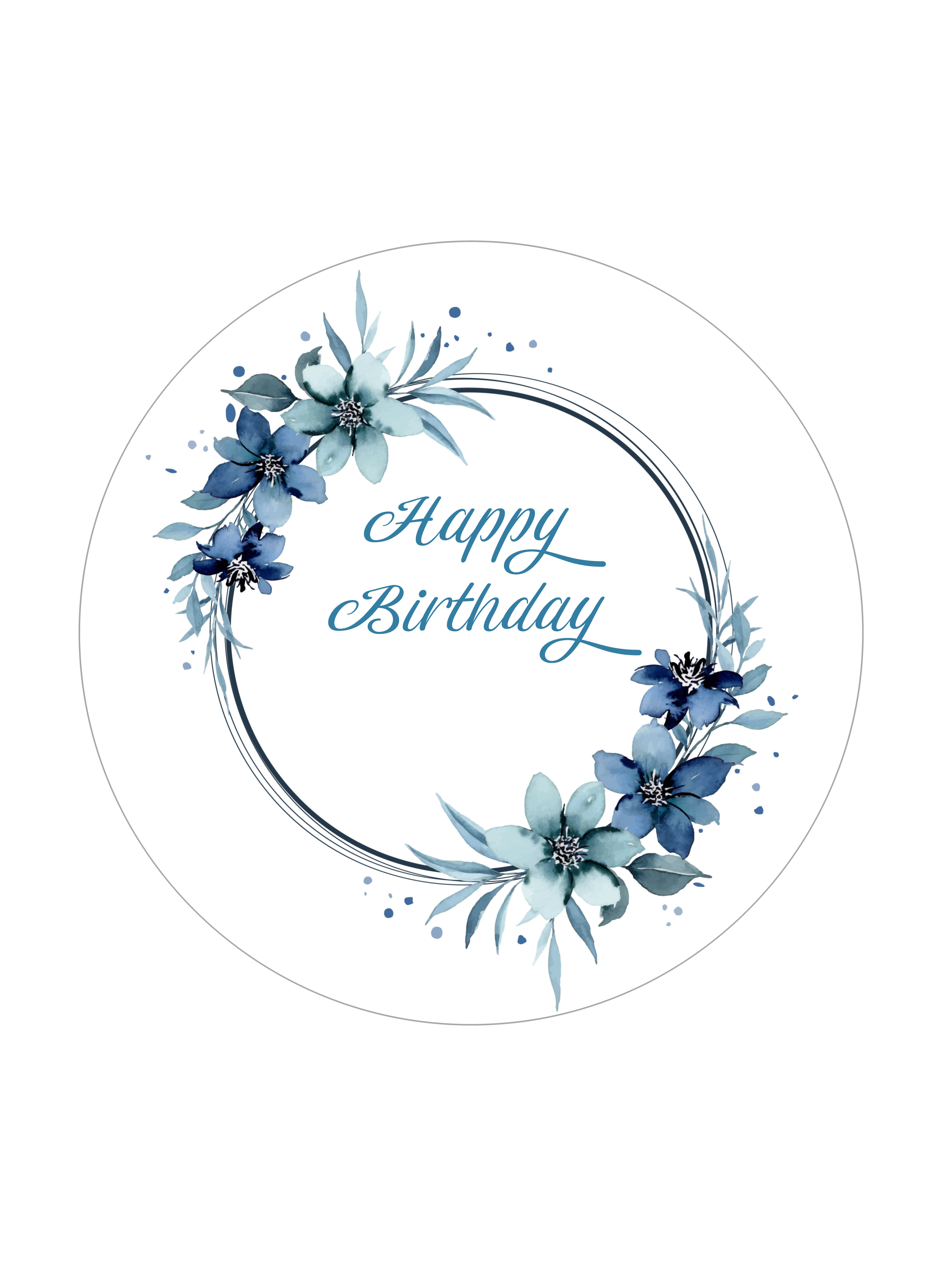 Tortenaufleger Geburtstag