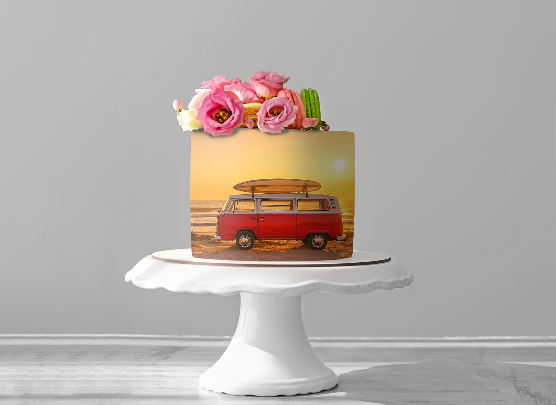 Aufleger Dekofondant Bus