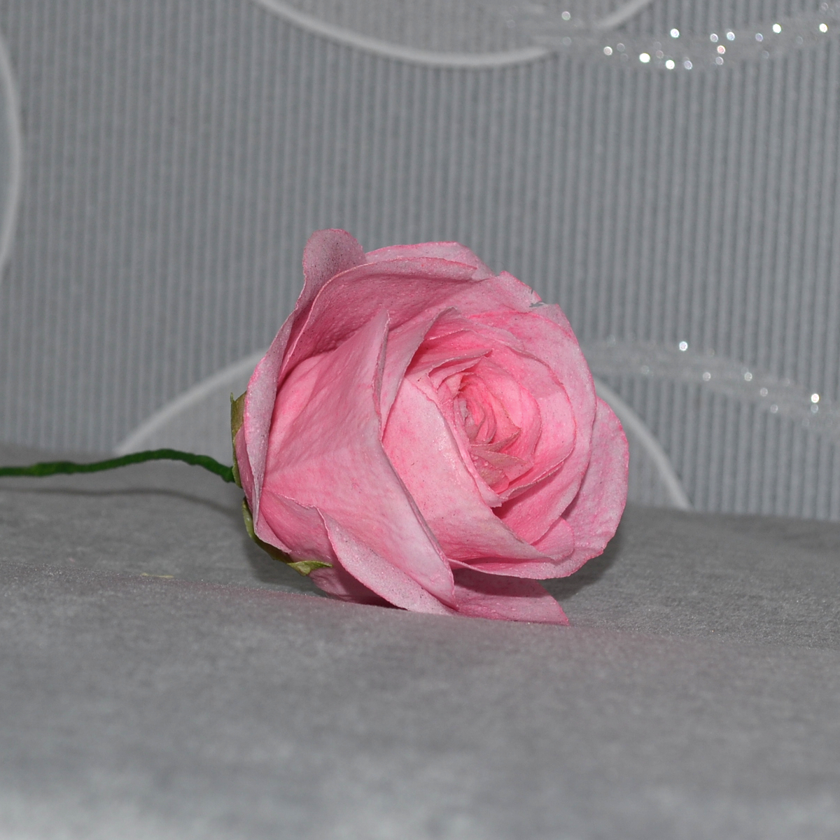 Wafer Paper Rose rosa handgemacht 
