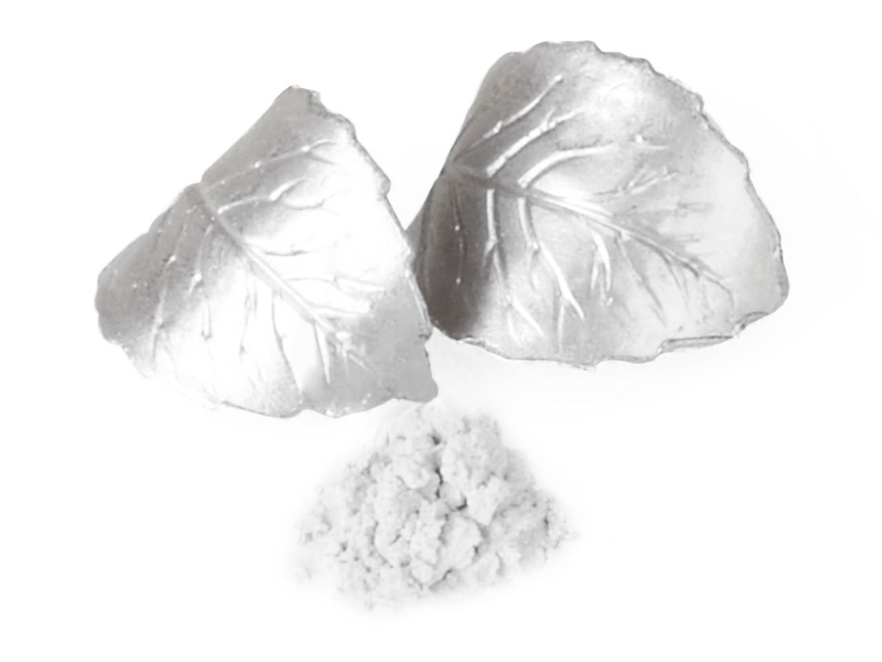 Lebensmittelfarbe Silber glänzend – hochergiebige Puderfarbe zum Abpudern