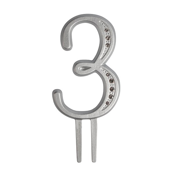 Cake Topper Zahl 3