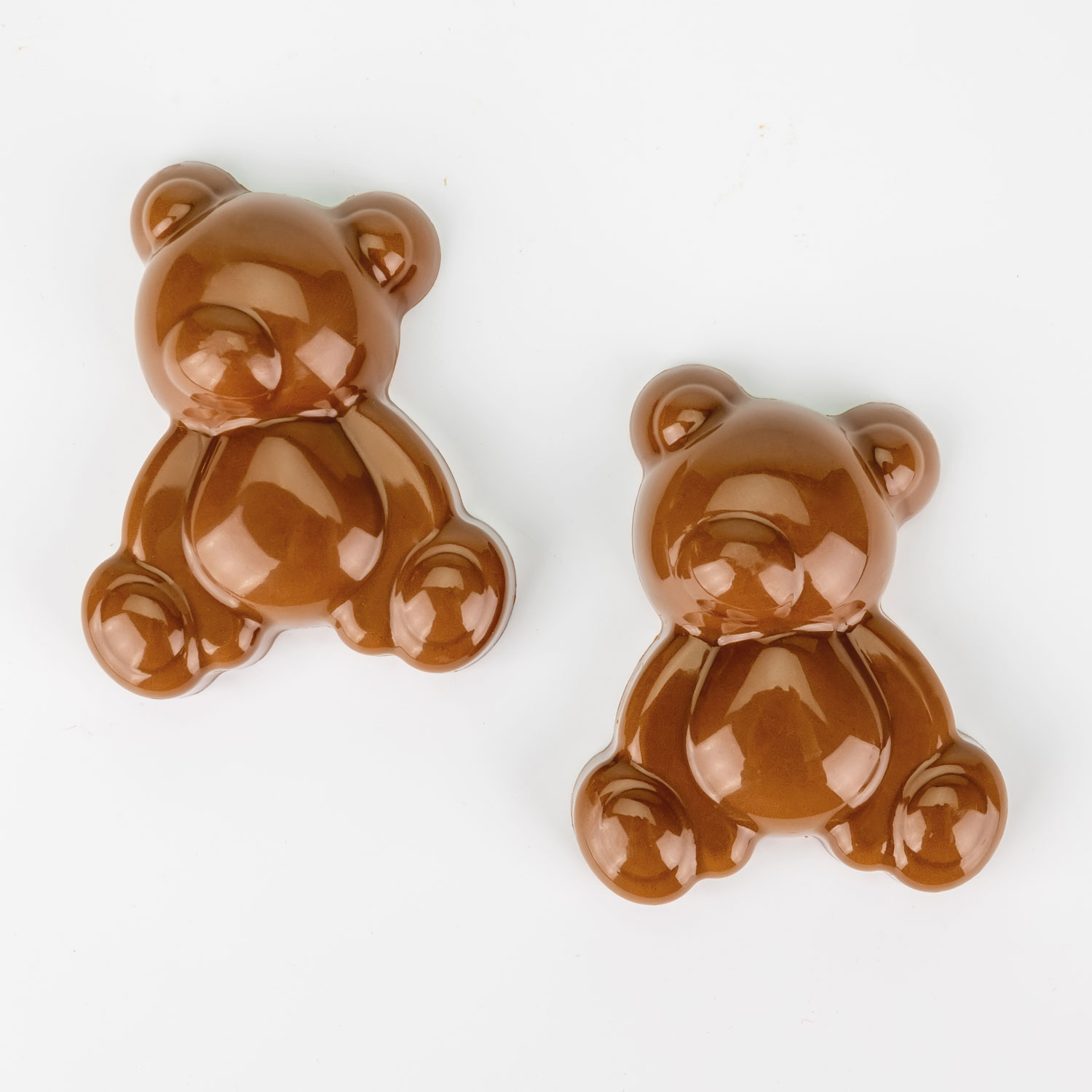 Martellato Schokoladenform Mallow – Teddybär-Form für 6 Schokoladenfiguren
