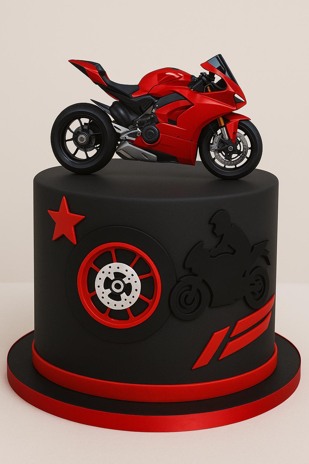 Cake Topper Motorrad