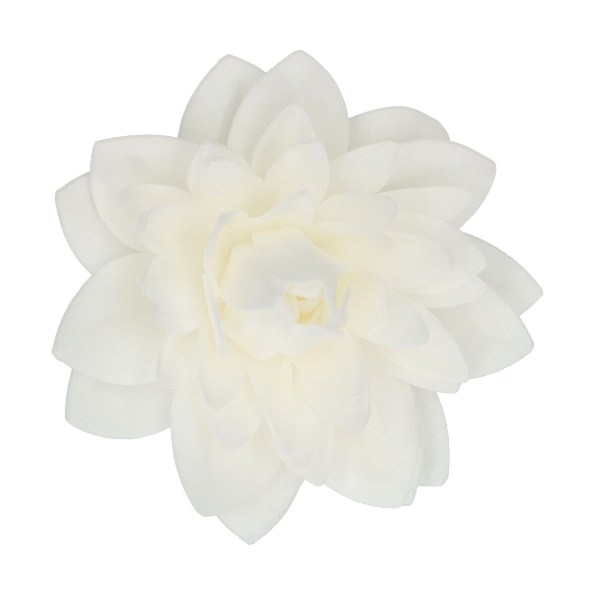  Essbare Papierblumen Deluxe Dahlie Weiß Groß pk/1