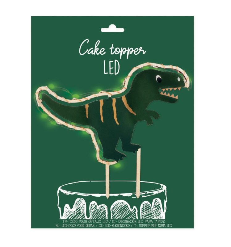 LED Cake Topper „Dinosaurier“ – mit Licht LED Cake Topper „Dinosaurier“ – mit Licht