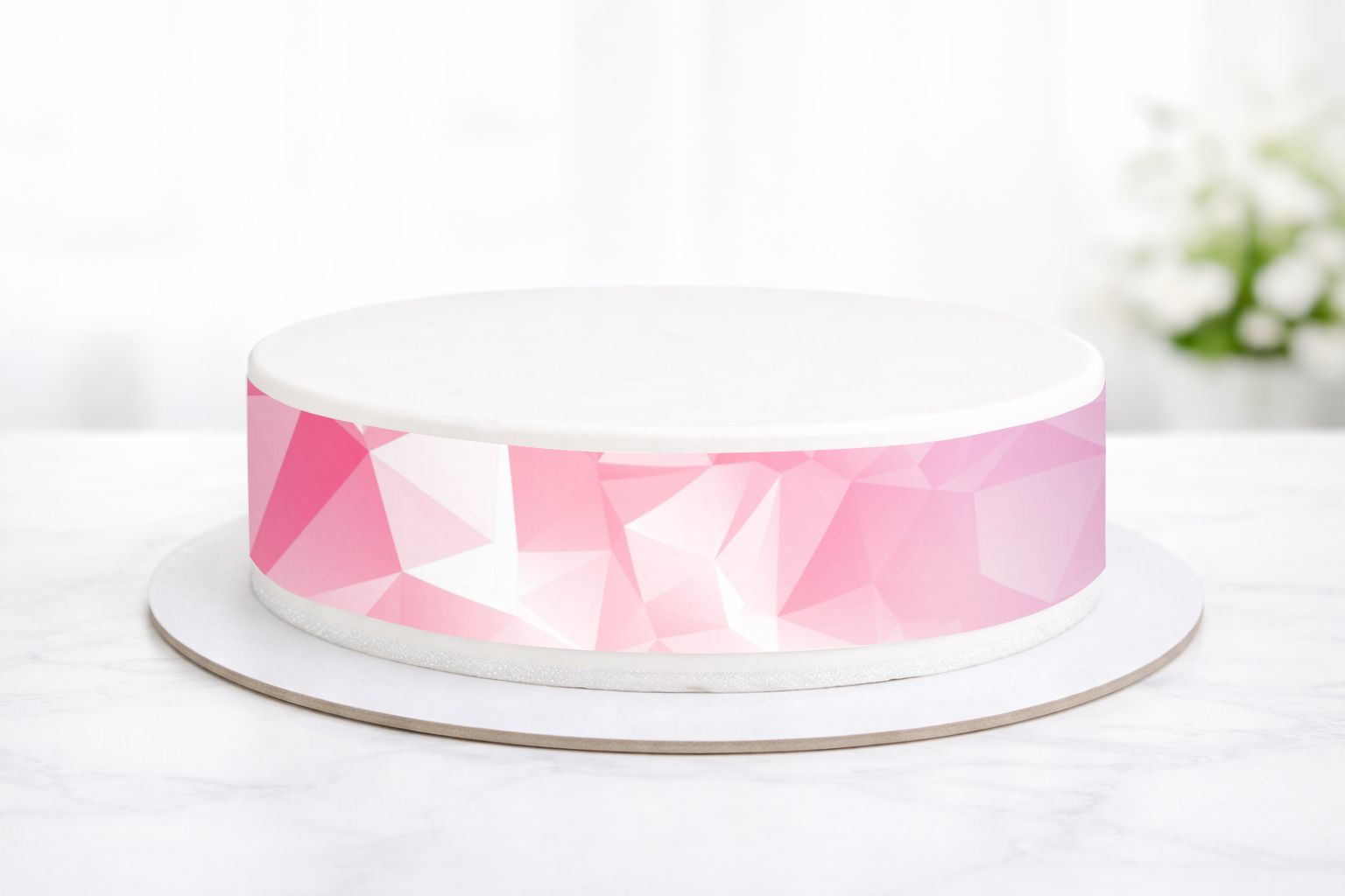 Tortenband Geometrie Muster rosa