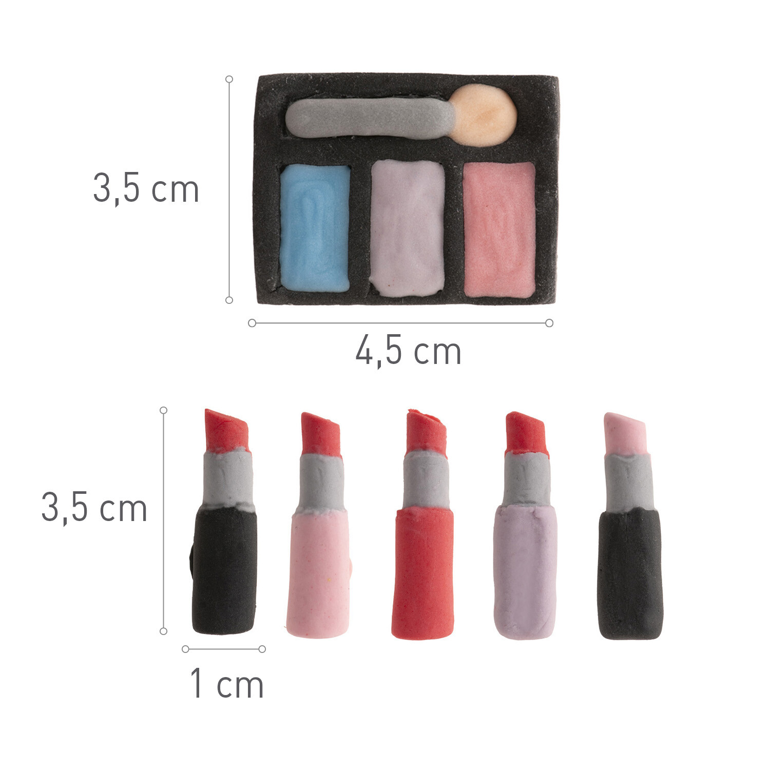Make-up – 3-teiliges Set mit Lippenstift & Schminkpalette