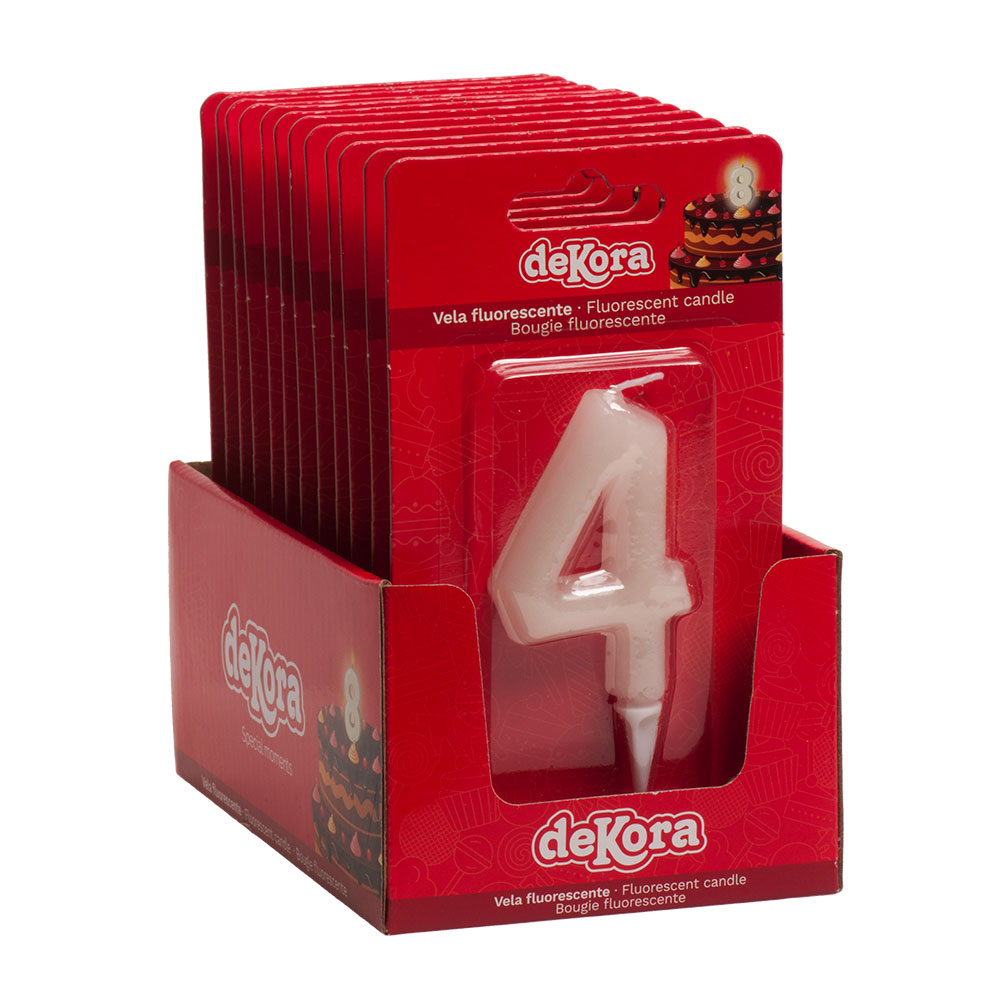 Geburtstagskerze Zahl 4