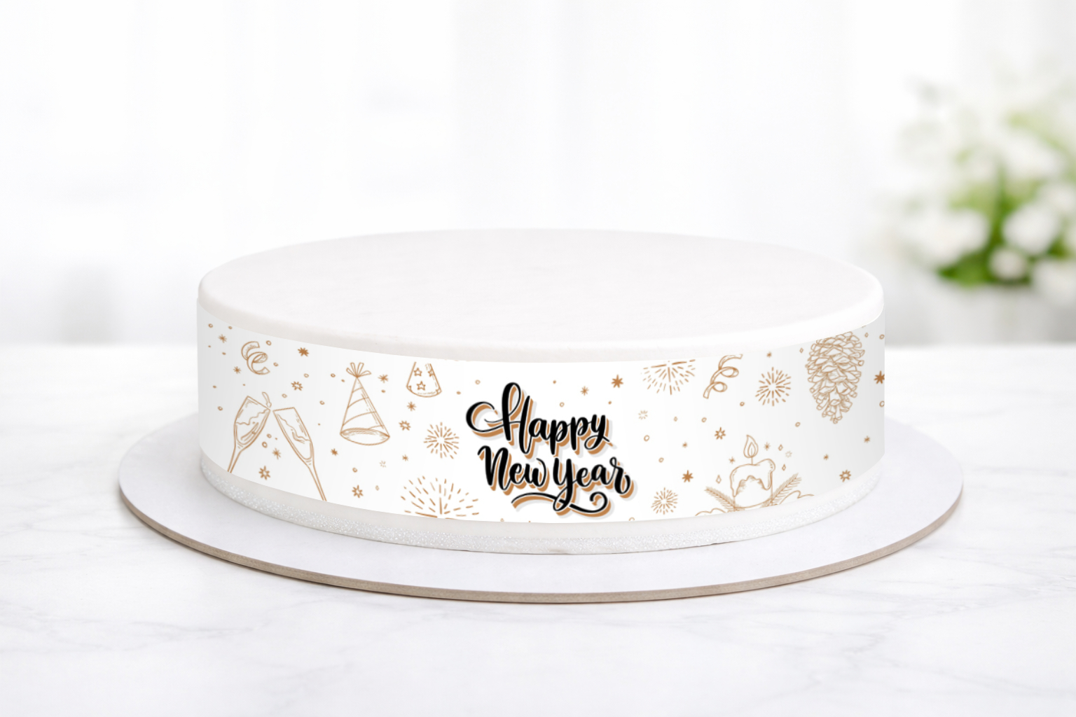 Tortenband Silvester