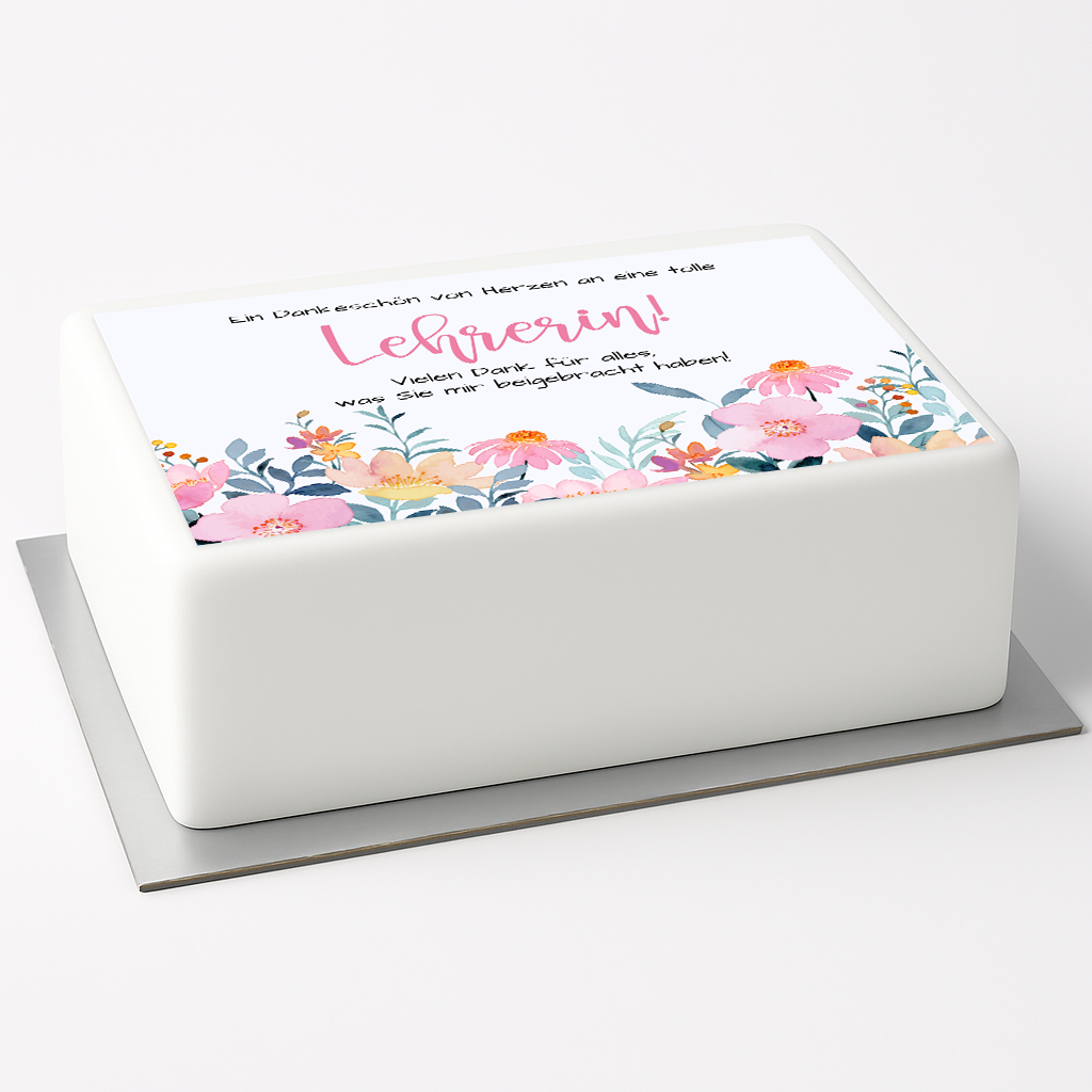 Tortenaufleger Abschluss Lehrer