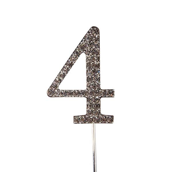 Cake Topper Zahl 4