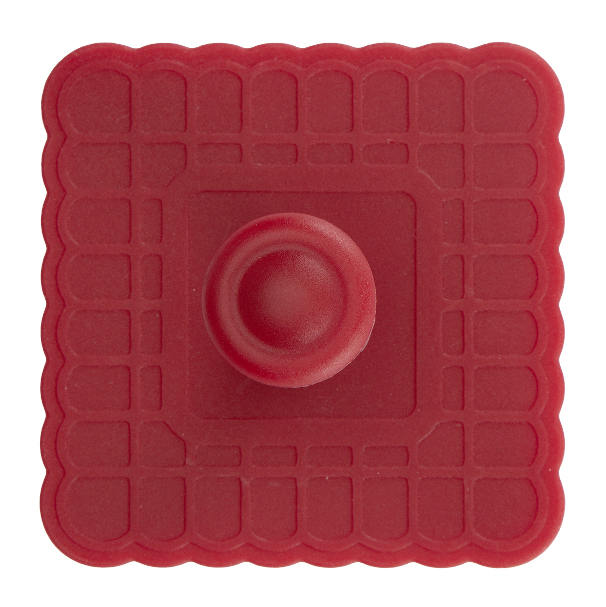 Präge Ausstecher Quadrat gewellt mit Auswerfer | 6 cm