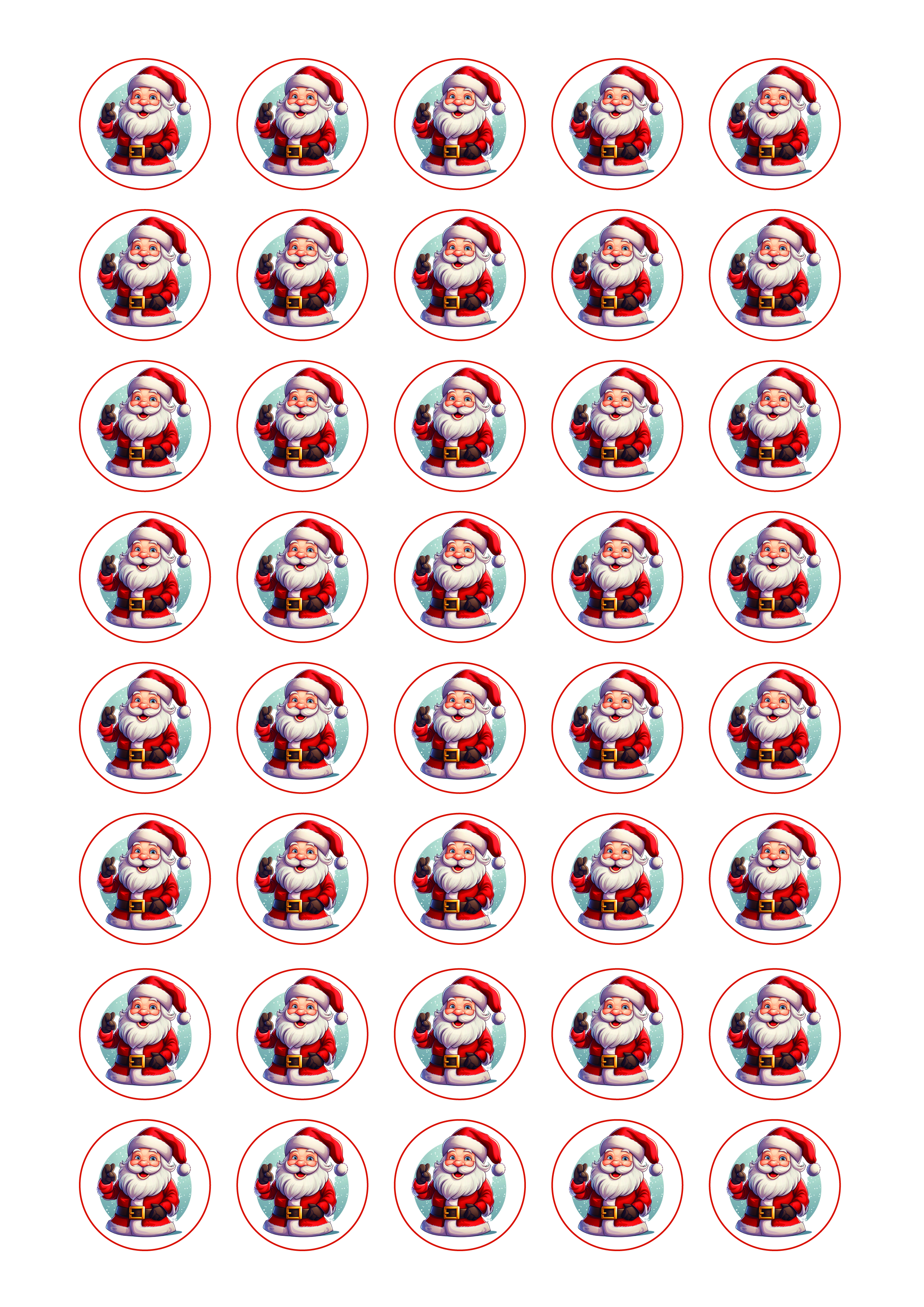 Keksaufleger Weihnachtsmann