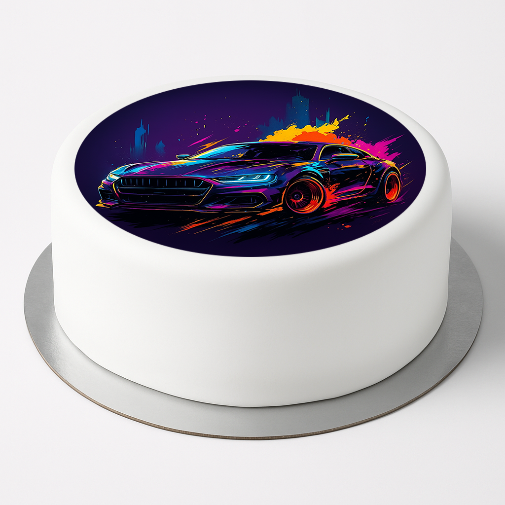 Tortenaufleger Sportwagen