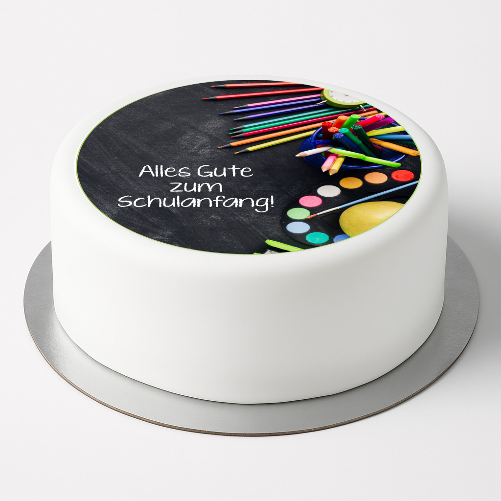 Tortenaufleger Einschulung   