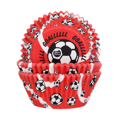 Papierförmchen Fußball