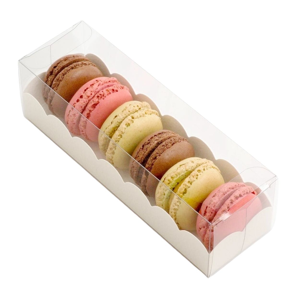 Macaron Verpackung Weiß für 6 Macarons – Simply Making 2 Stück