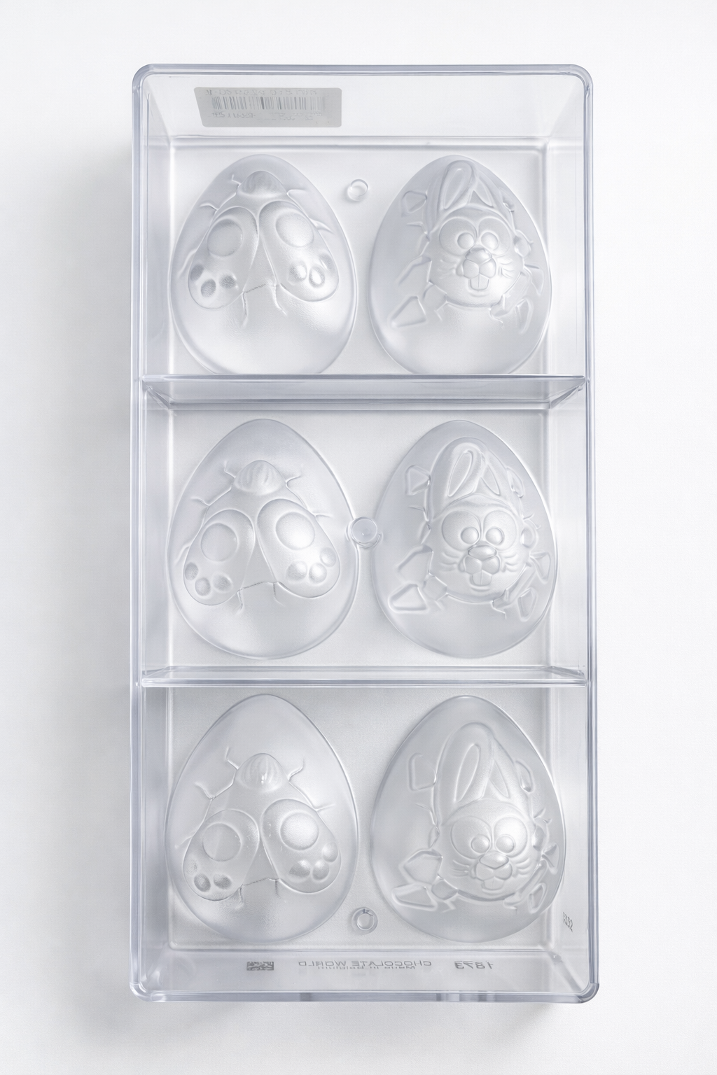 Schokoladen-Gussform Ei mit Hase – Osterform für Schokolade