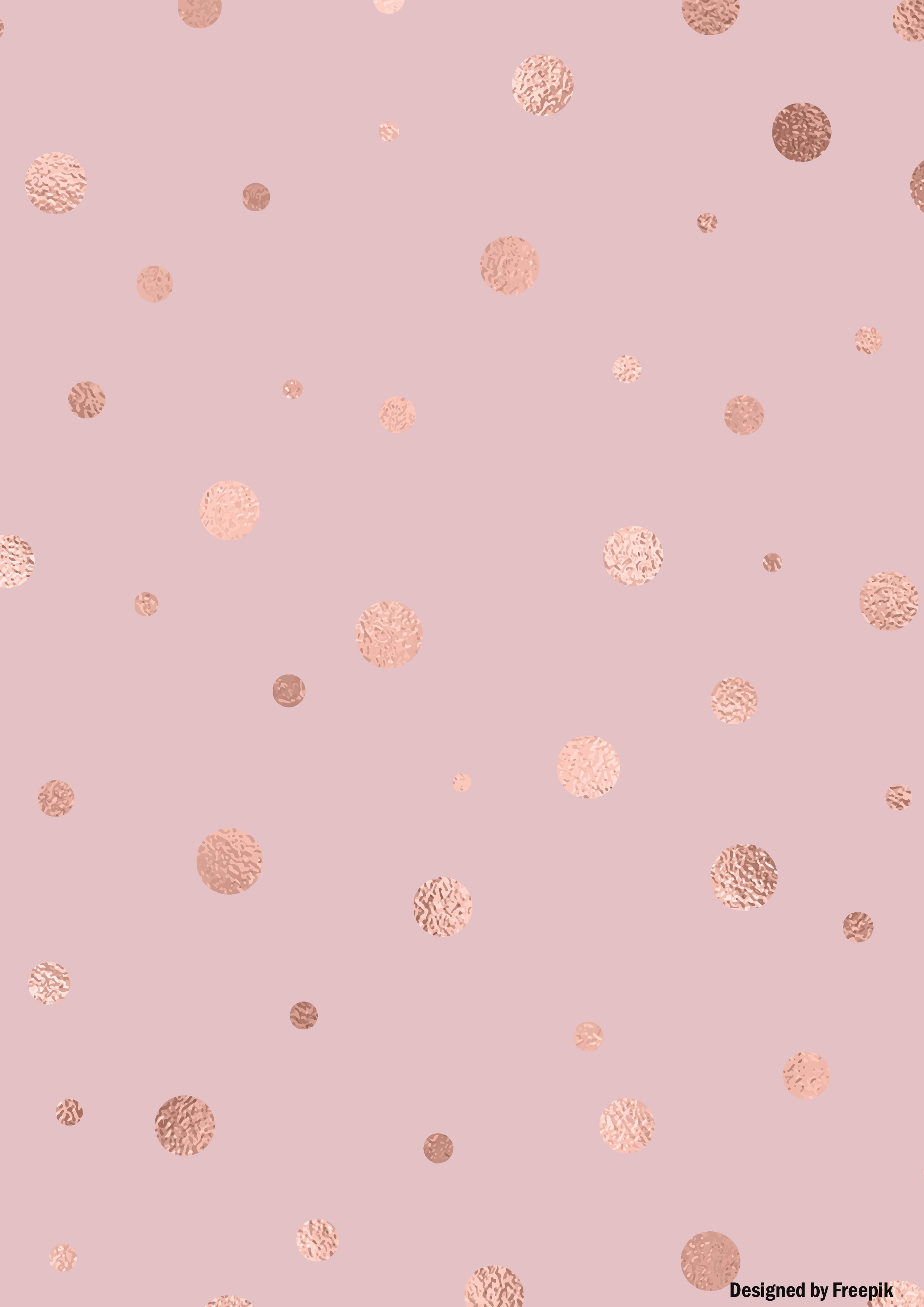 Deko Fondant Rosa mit Punkte metallic