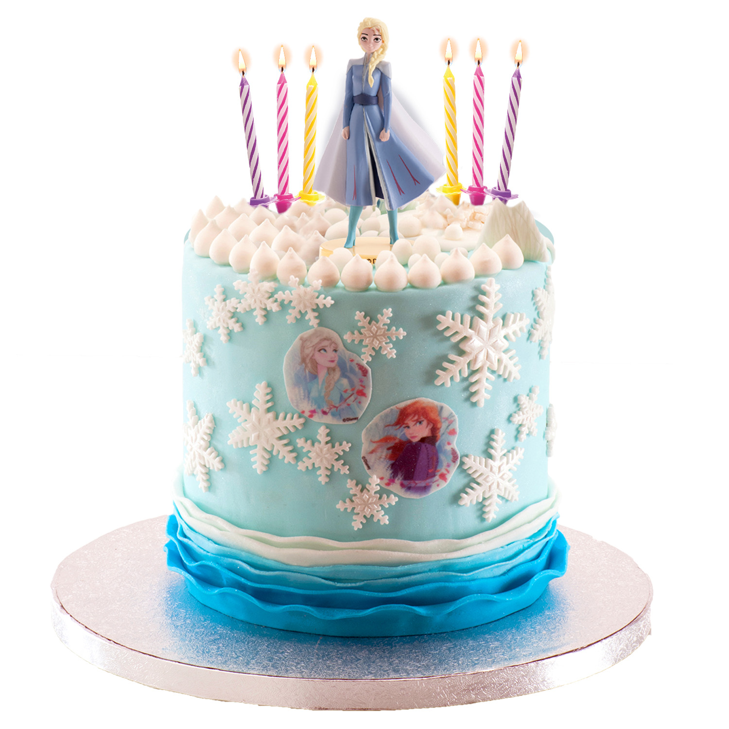 Dekorationsset für Elsa Torte – Perfekt für jeden Frozen Fan! 