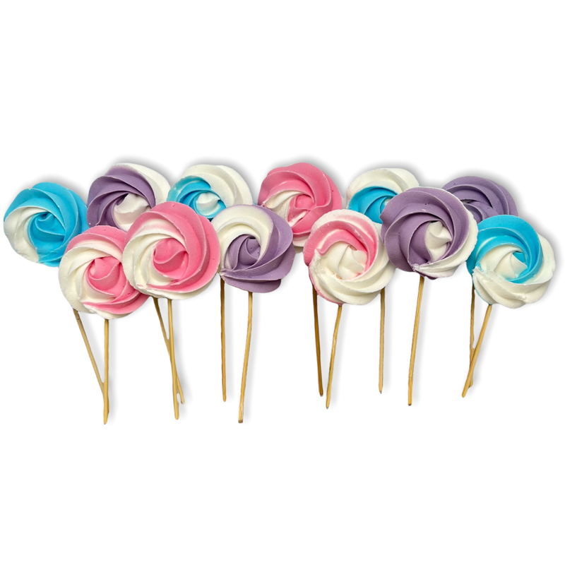 Meringue Baiser Rosetten Stecker