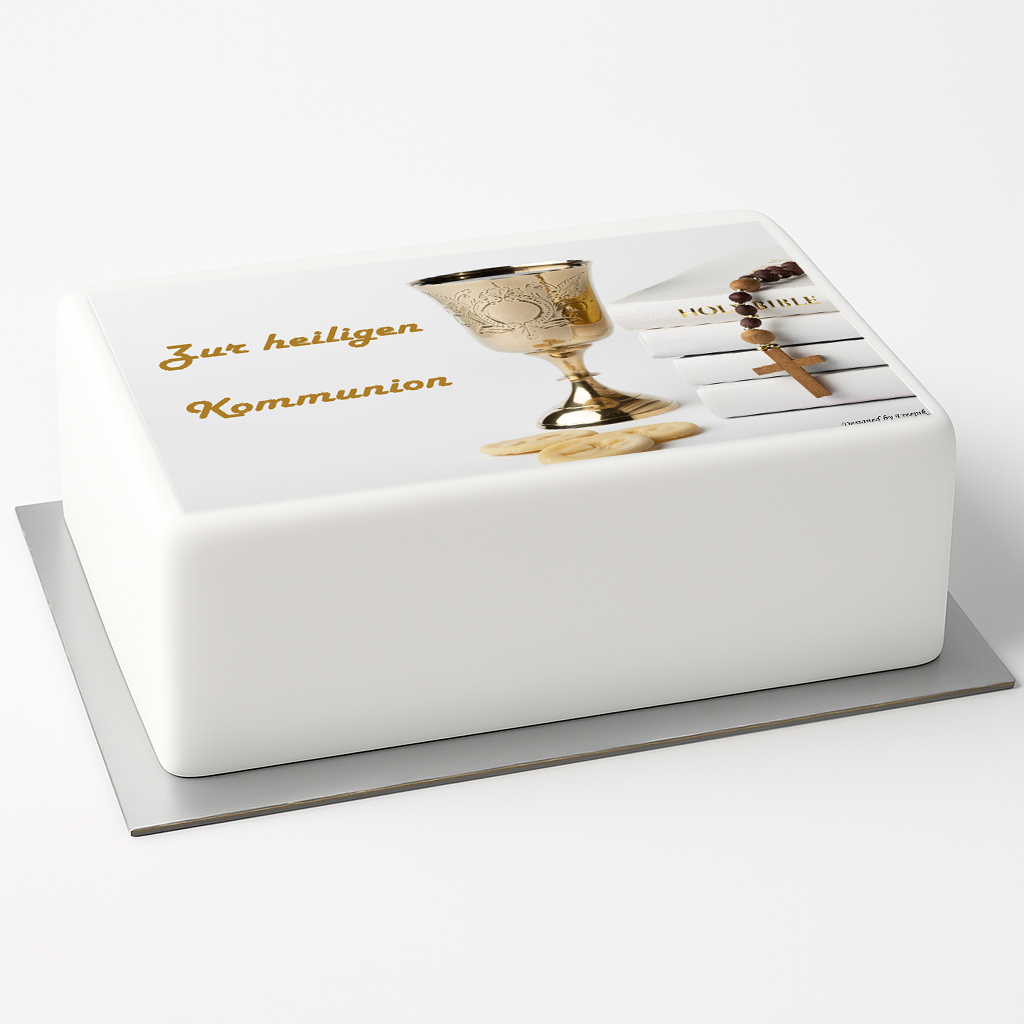 Tortenaufleger Kommunion