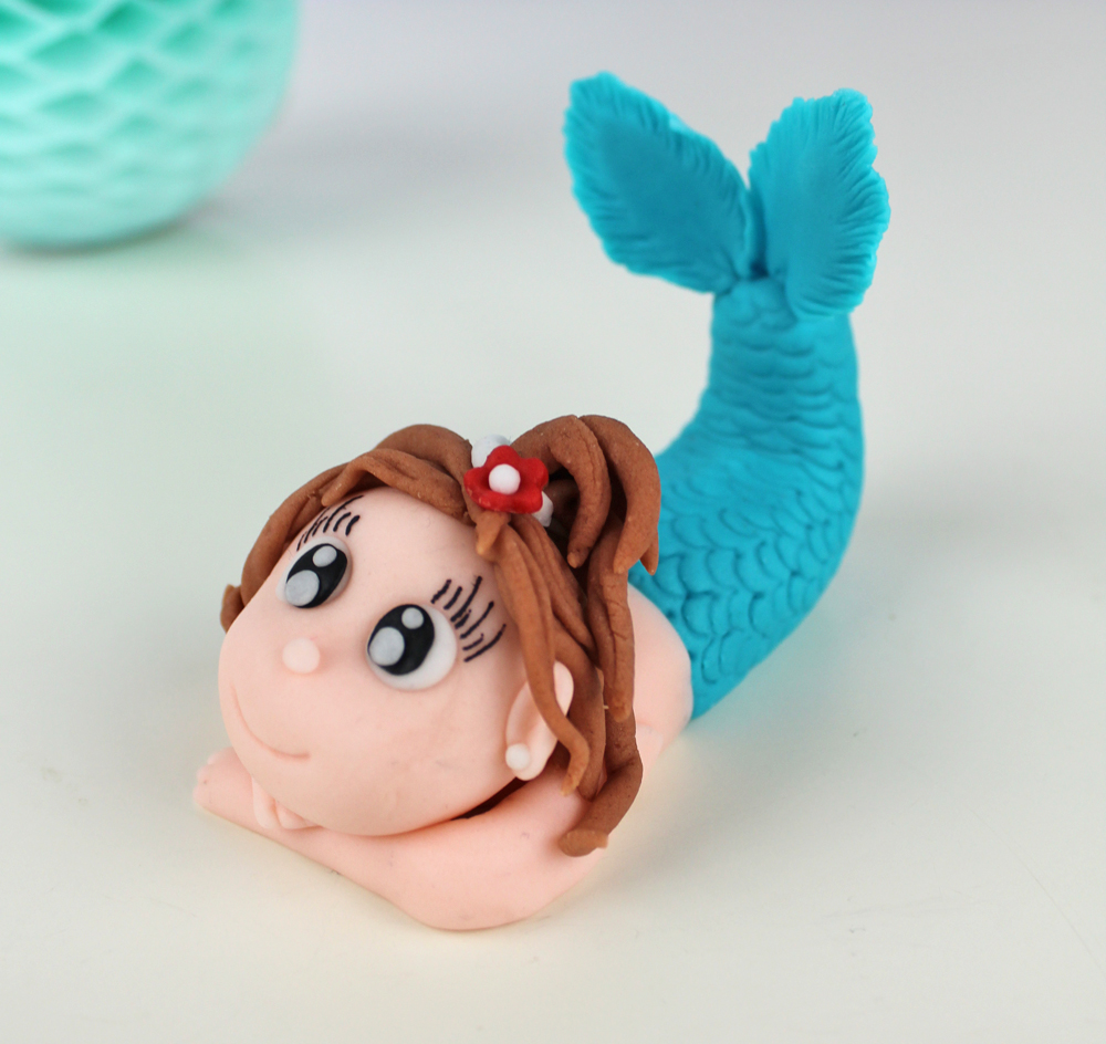 Meerjungfrau handmodelliert