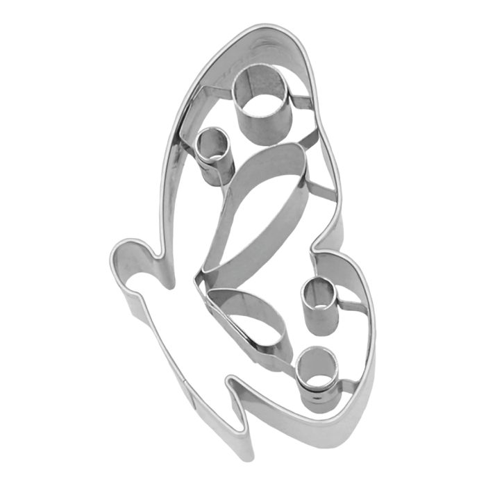 Birkmann Ausstechform Schmetterling 6 cm – Keksausstecher Edelstahl mit Prägung