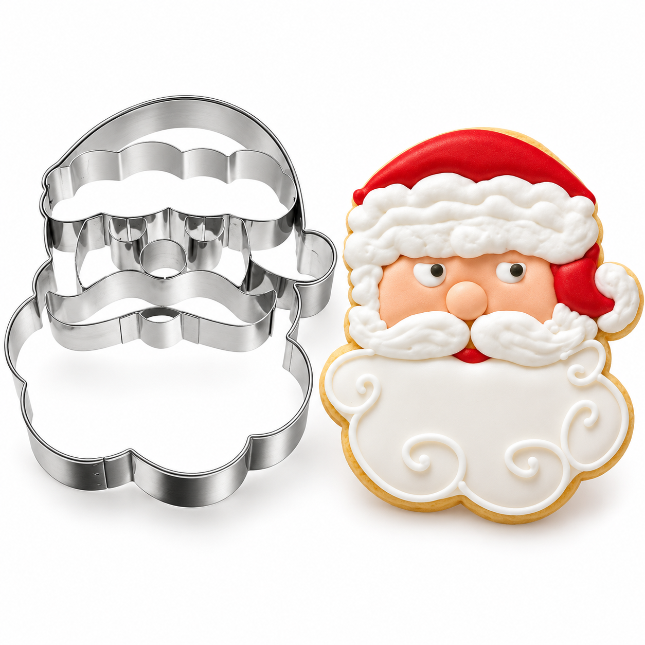 Ausstecher Weihnachtsmann Gesicht 6 cm A25
