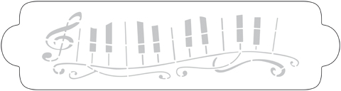 Schablone Piano