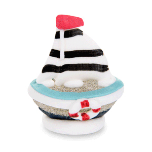 Segelboot aus Gelee und Zucker