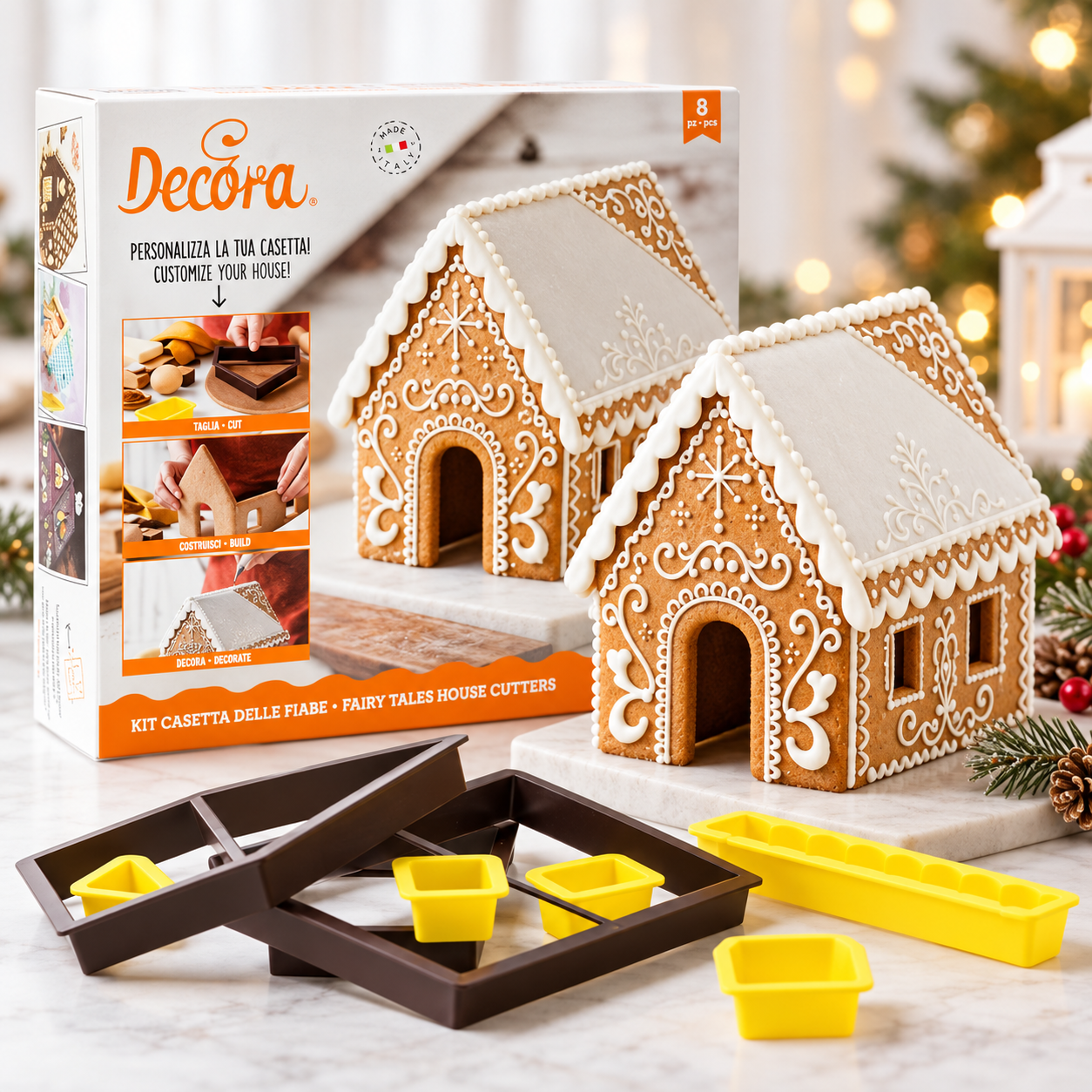 Ausstecherset Lebkuchenhaus 8-teilig – für 3D Lebkuchenhäuser