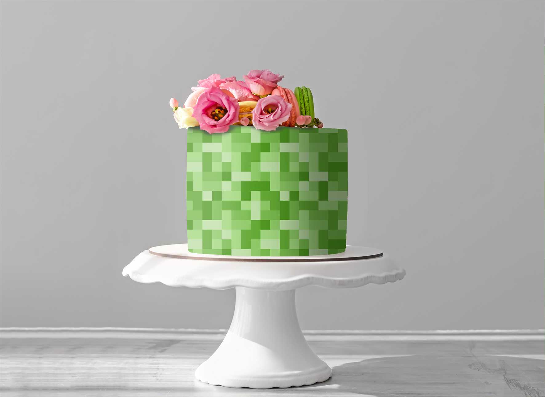 Deko Fondant grün Minecraft